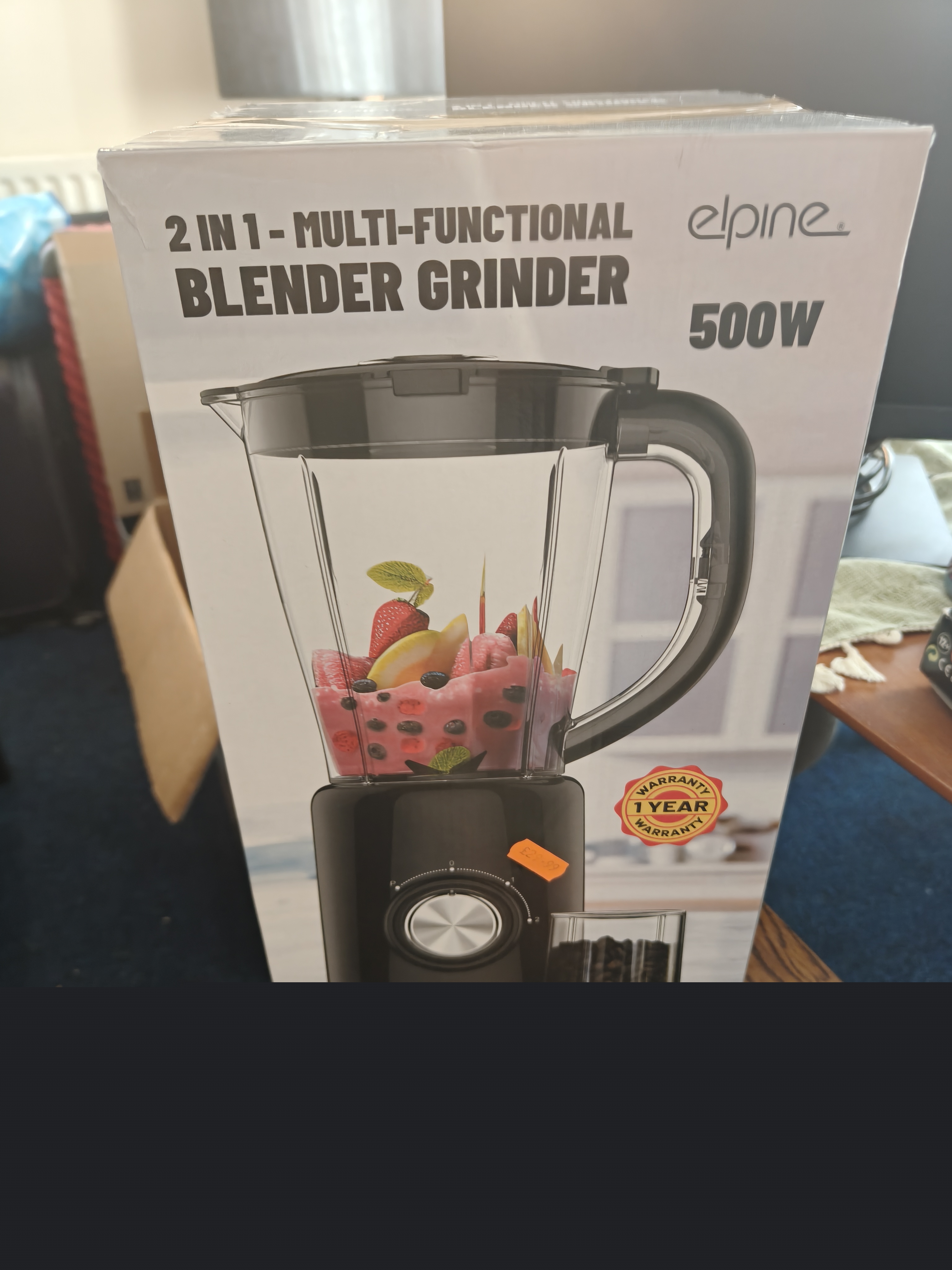 Elpine 2 in 1 Blender Grinder - 500W