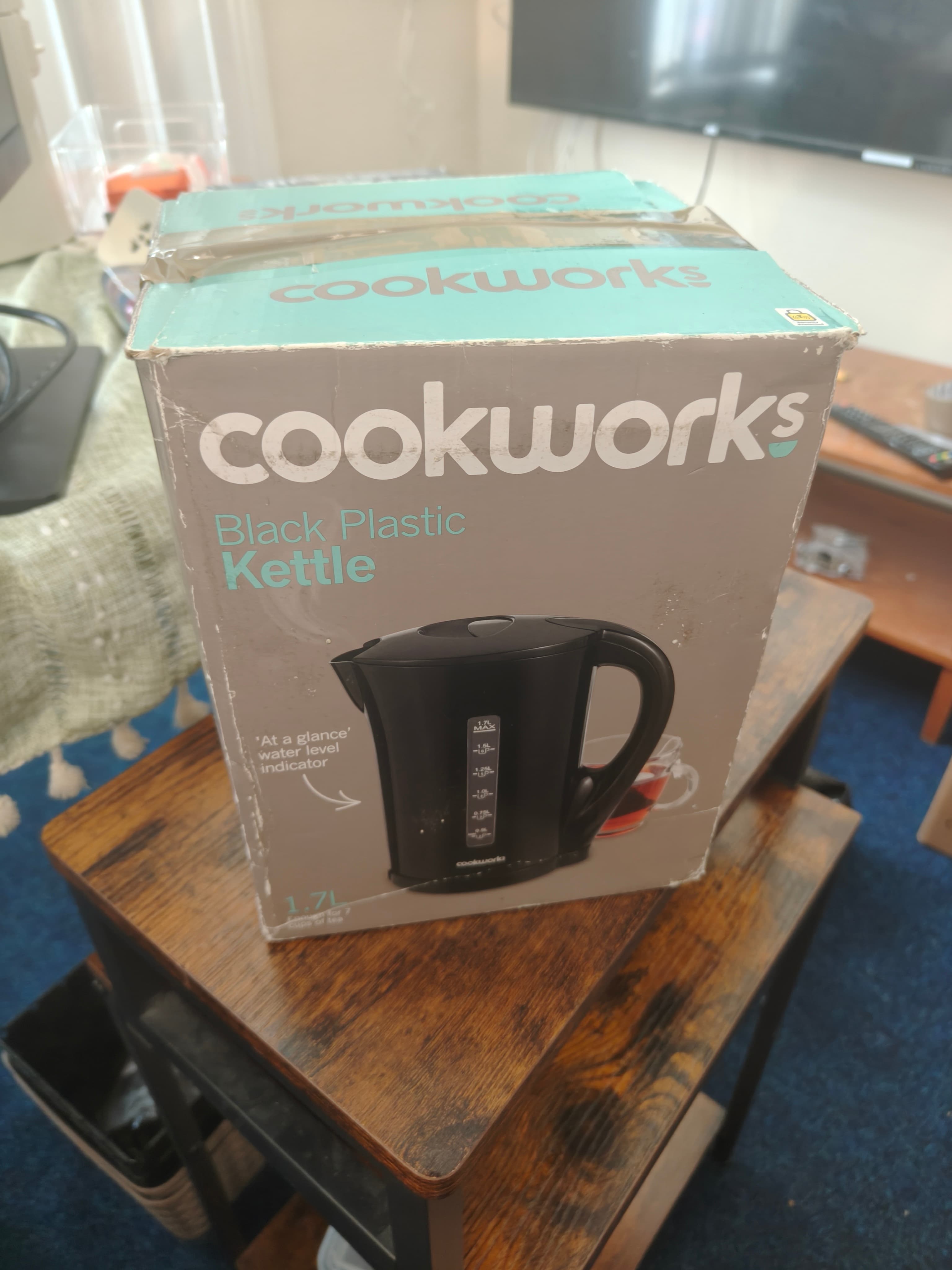 Cookworks Black Plastic Kettle
